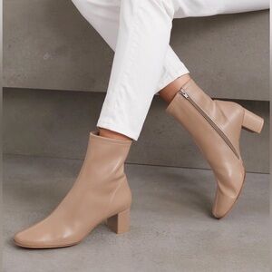 By Far Sofia Leather Ankle Boots
